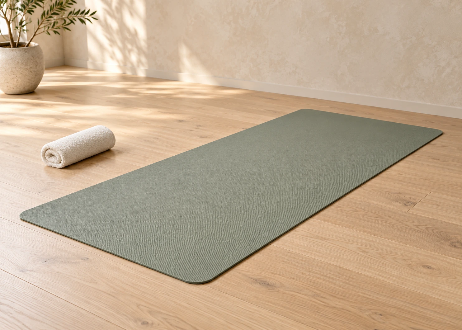 Home exercise mat — illustrative concept